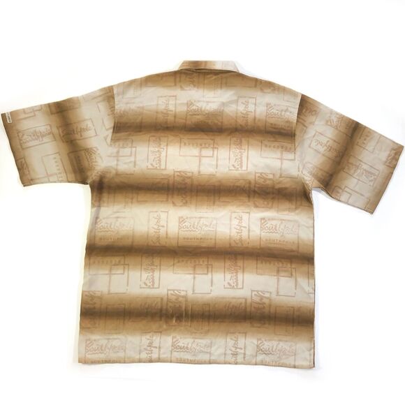 Southpole Men's Brown Striped Shirt Large - Picture 3 of 6